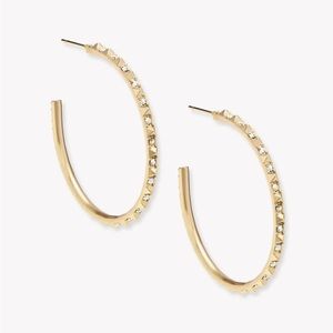 Kendra Scott gold hoop earrings